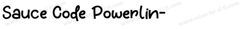 Sauce Code Powerlin字体转换